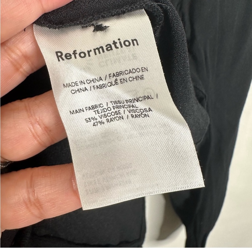 Reformation Size Small Button Front Nell Top In B… - image 5